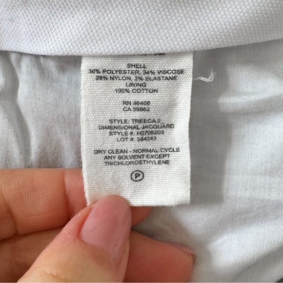 THEORY • Classic Slim Crop Jacquard Pant - Picture 12 of 14